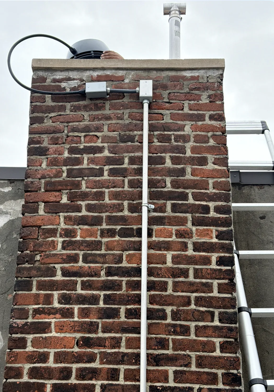 Chimney Exhaust Fan and Electrical Installation